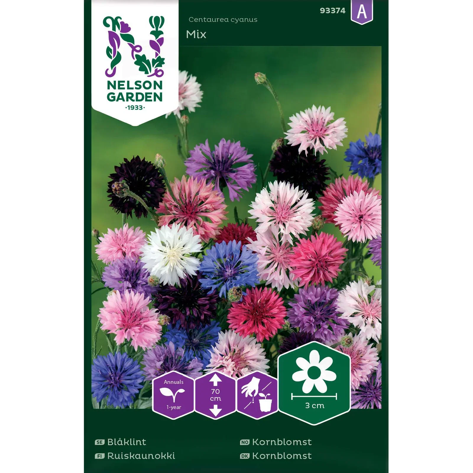 Blåklint, hög, bl färger