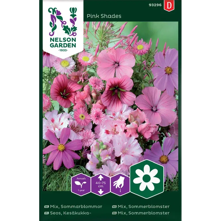 Mix, Sommarblommor, rosa