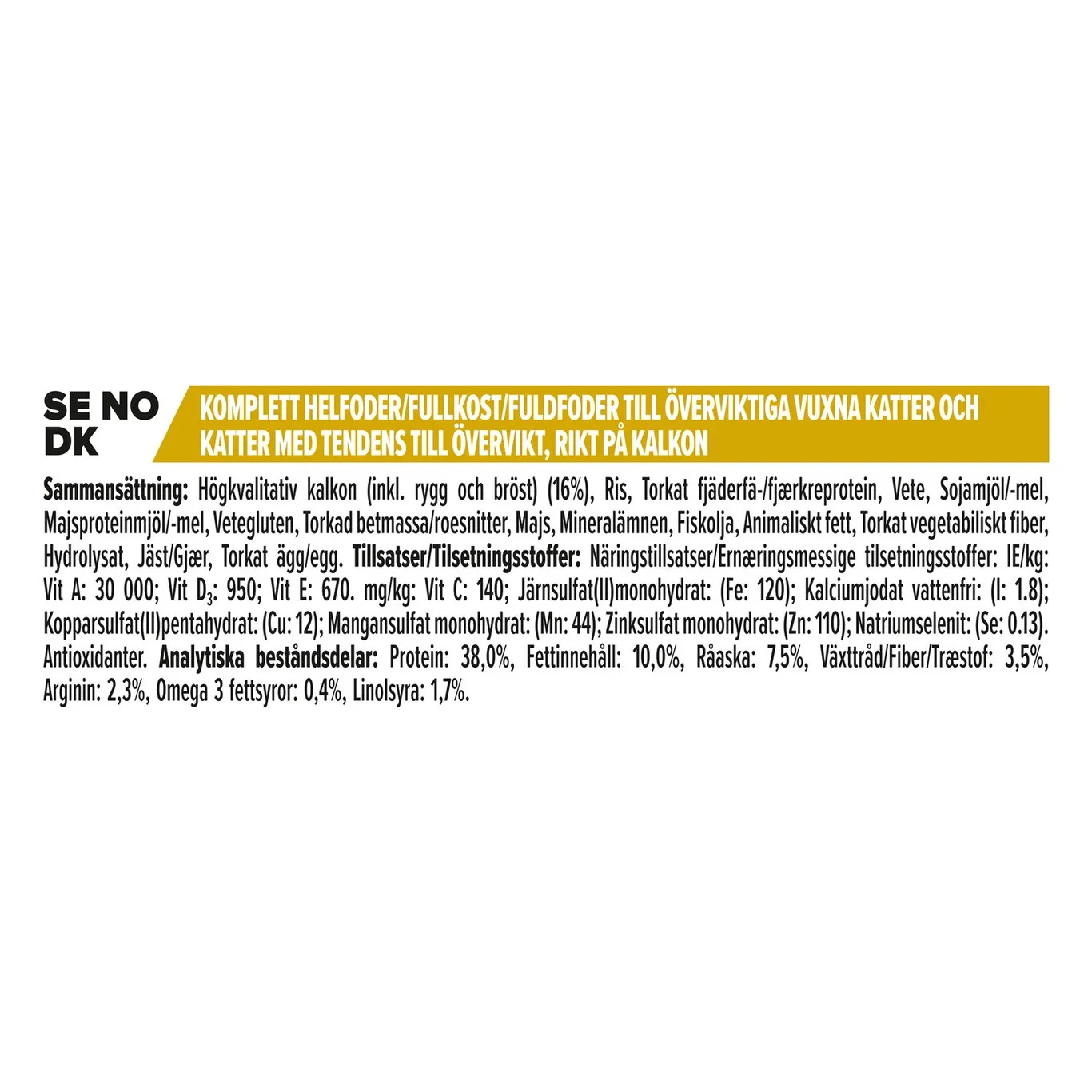 Pro Plan Cat Light Turkey & Rice 3kg