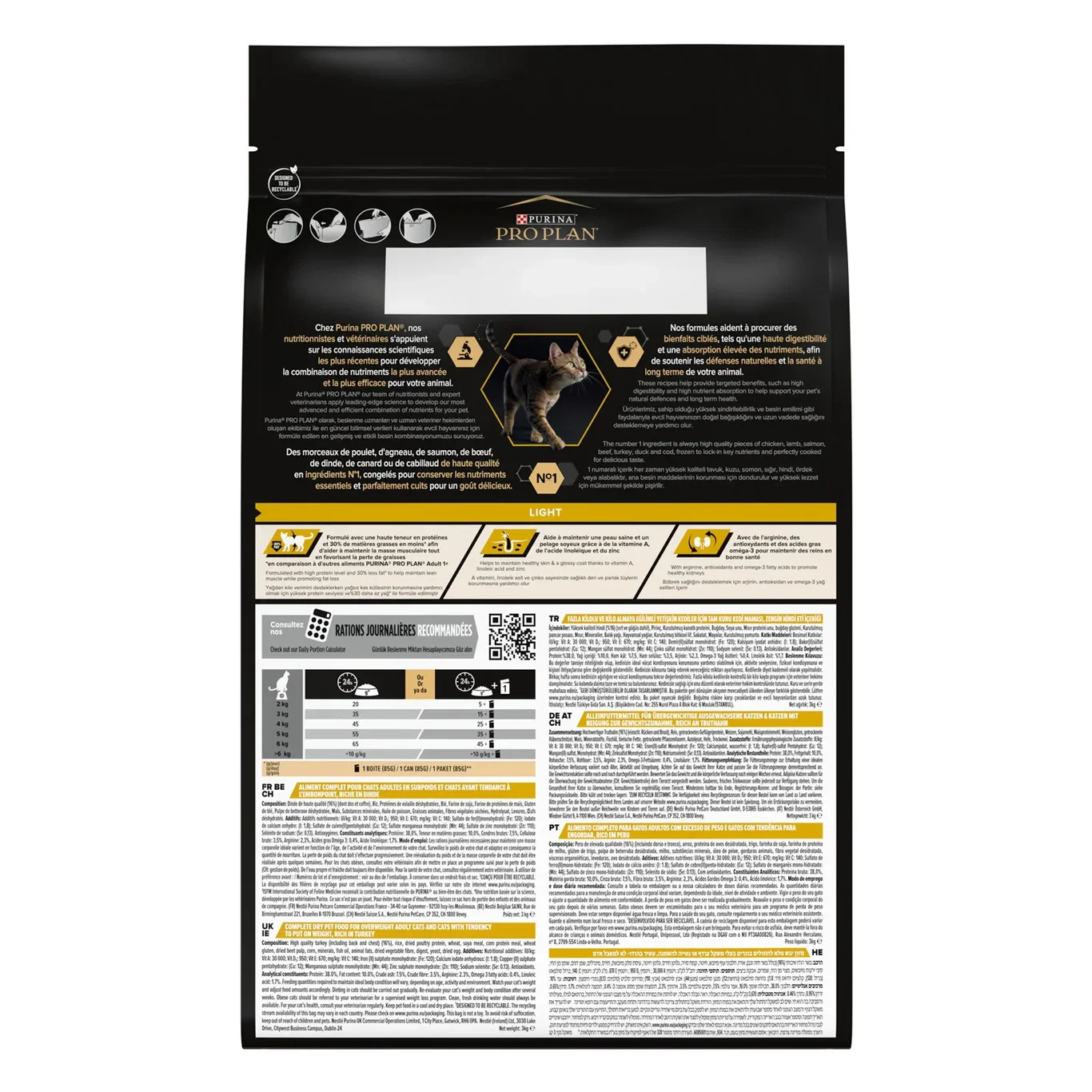 Pro Plan Cat Light Turkey & Rice 3kg