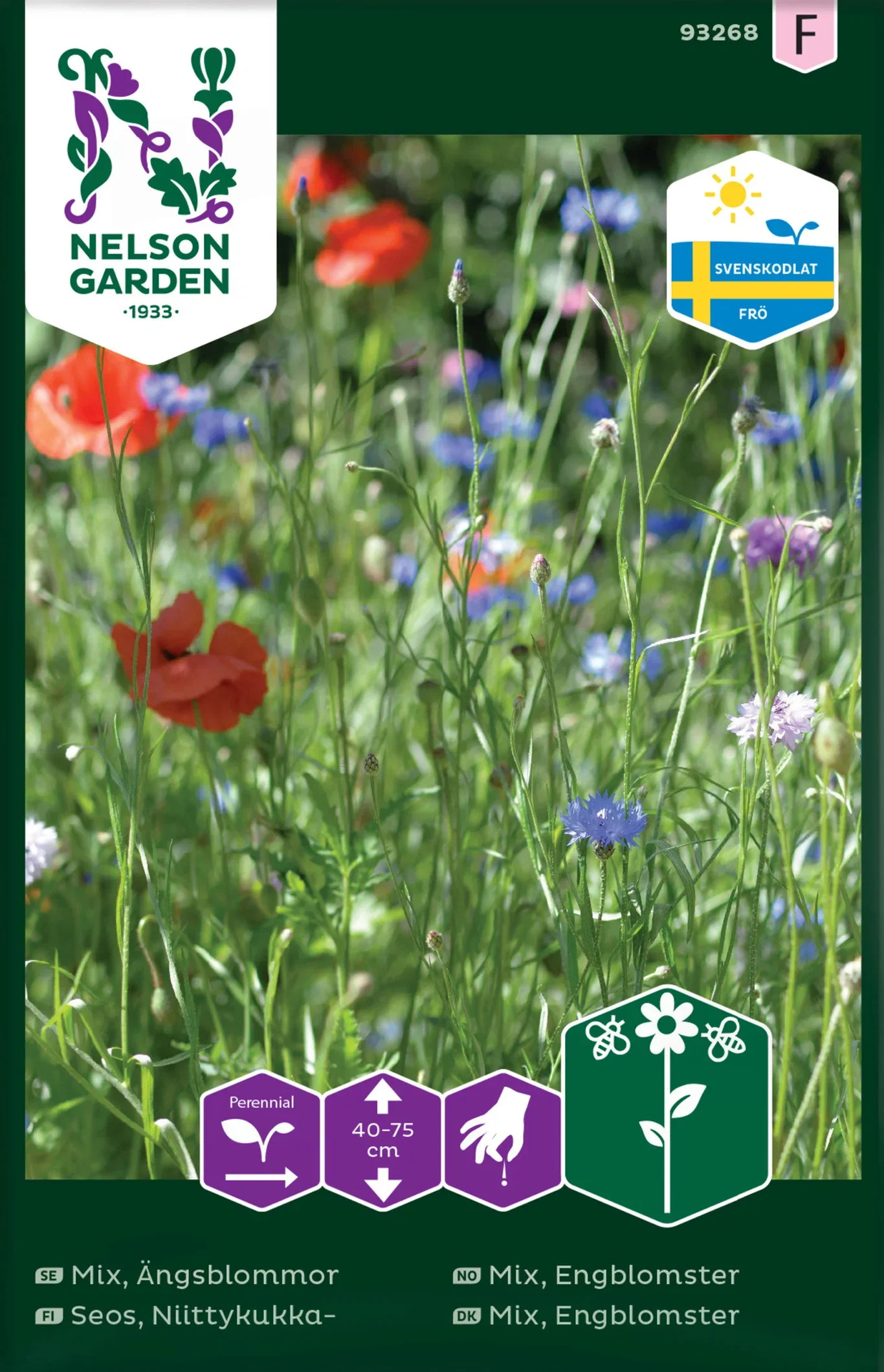 Mix, Ängsblommor, Ursprung Sverige
