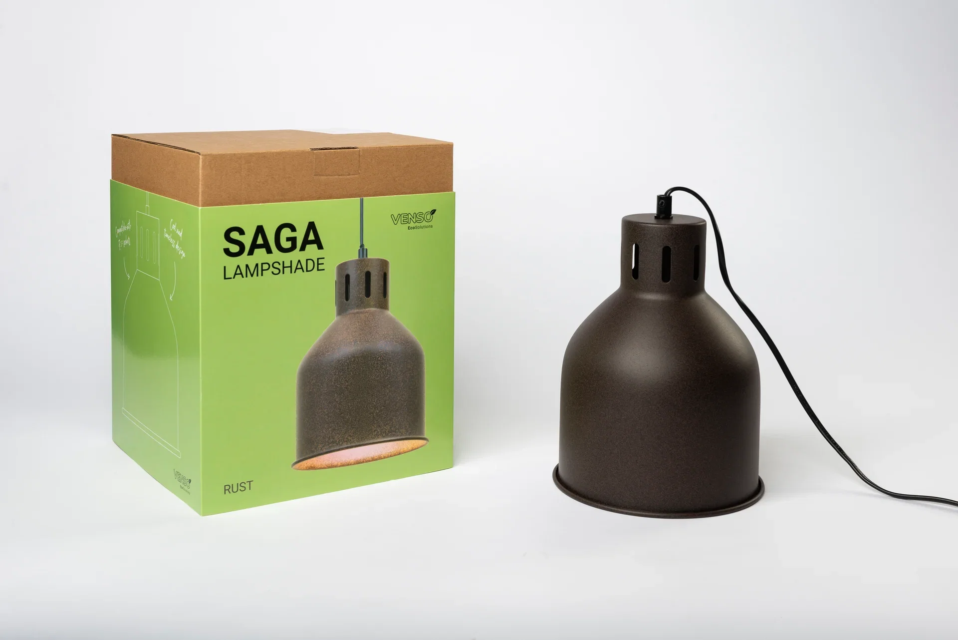 Saga Lamp Holder Brown E27