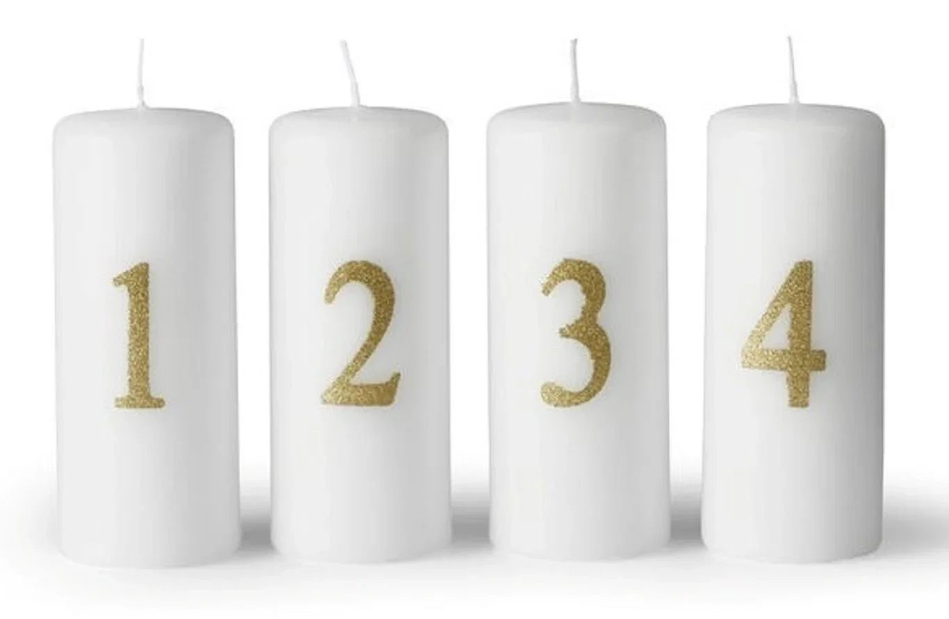 Pillar candle Advent