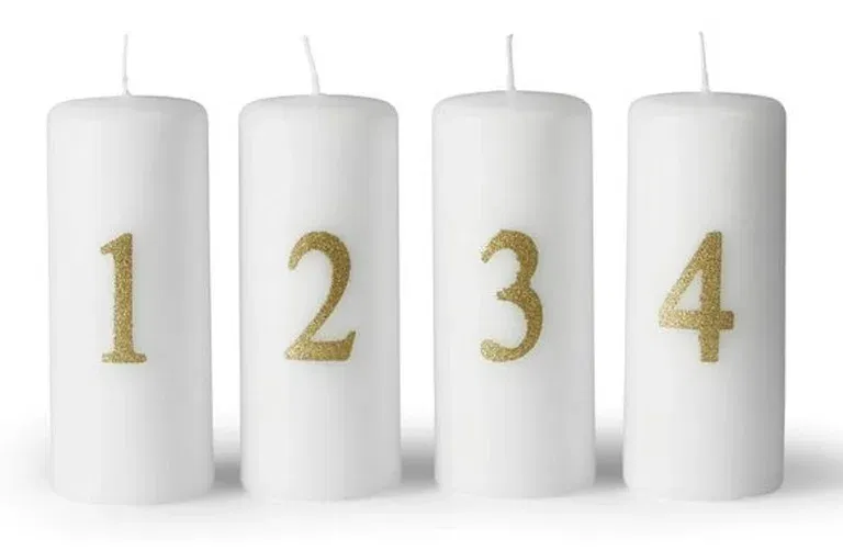 Pillar candle Advent