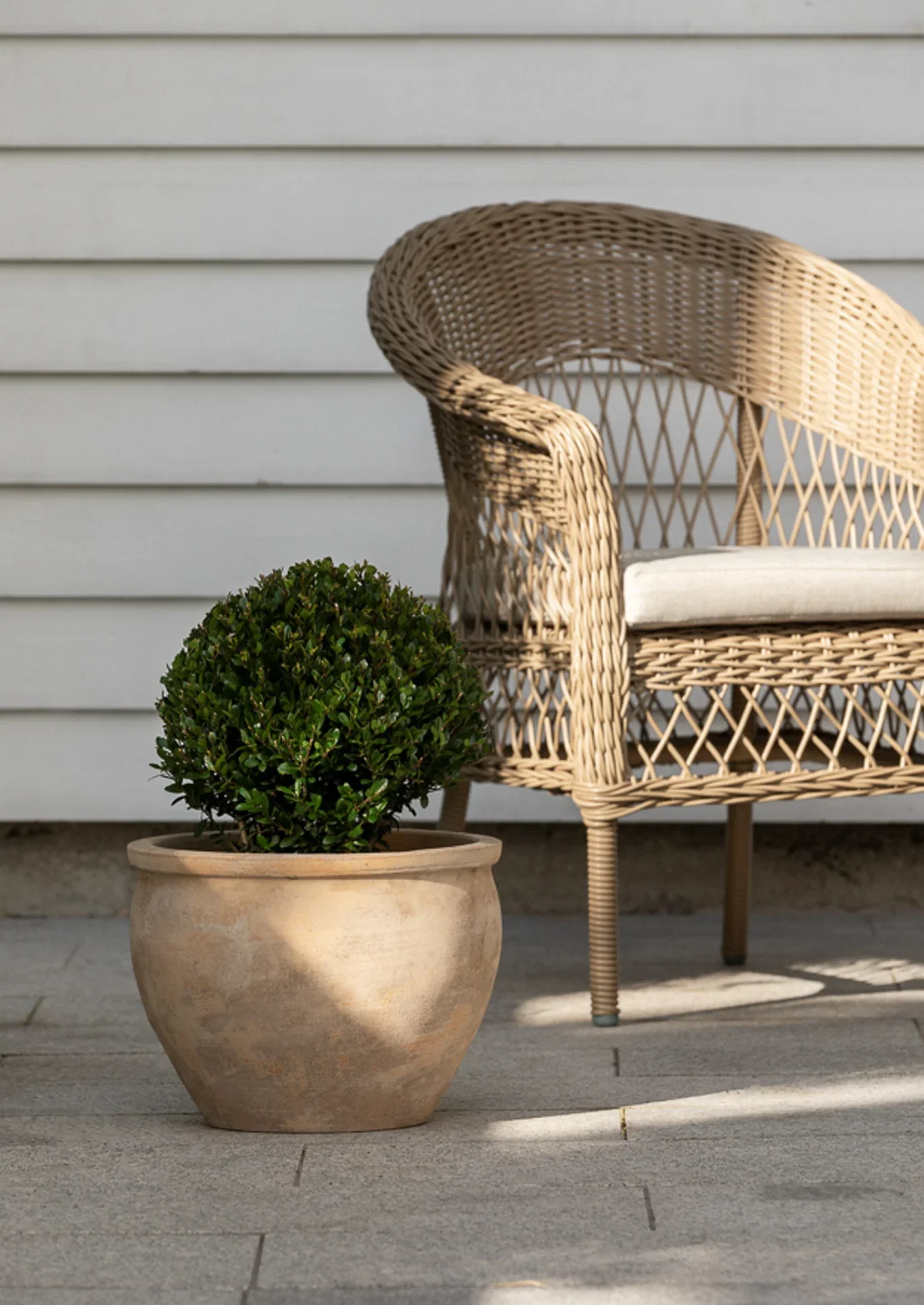 Cory terracotta pot D40 beige