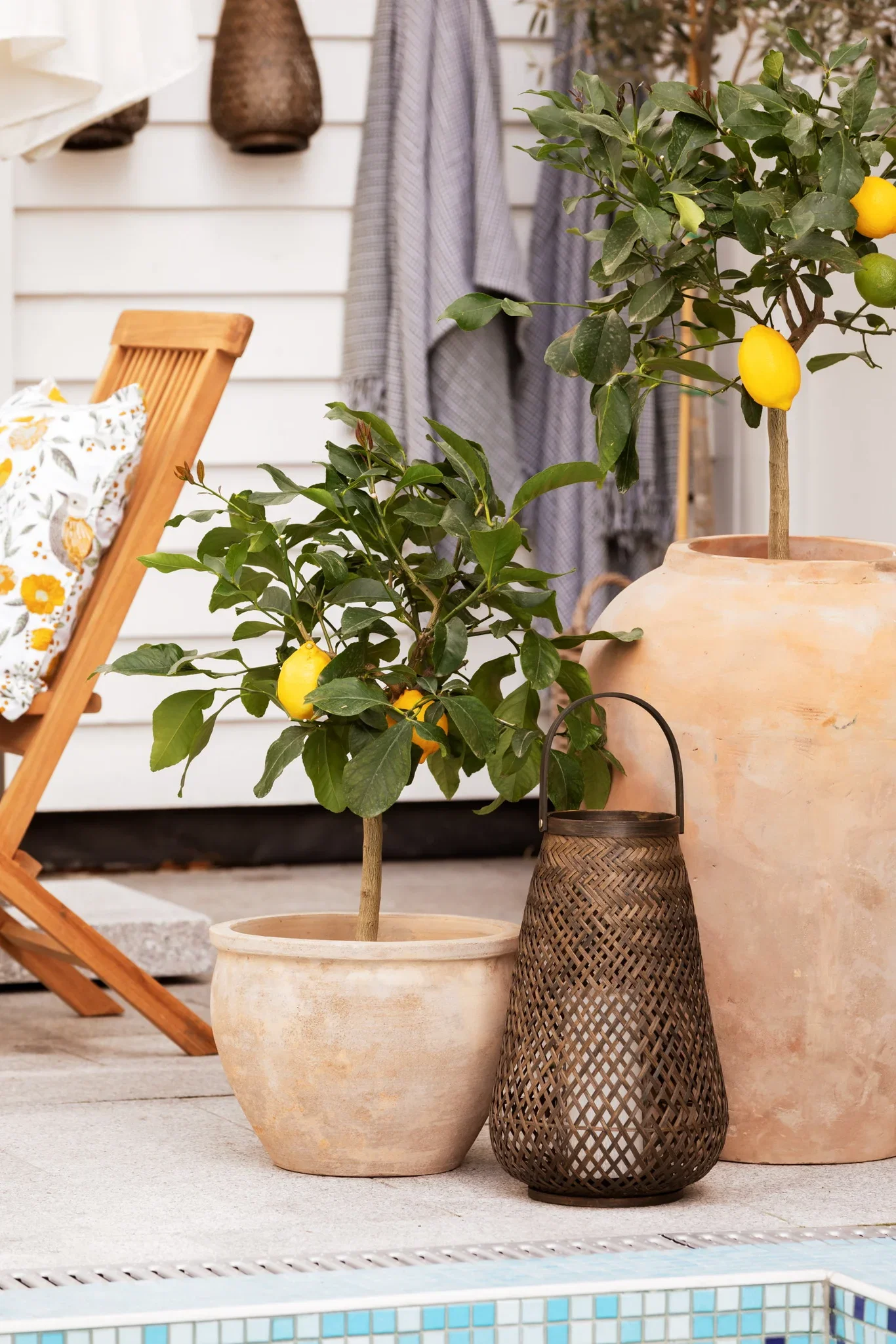 Cory terracotta pot D40 beige