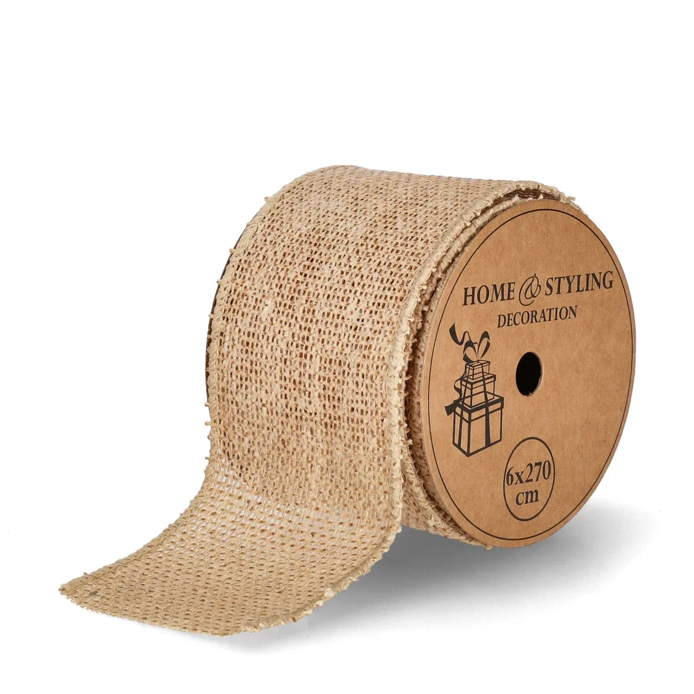 Ribbon with print 60mm/6ass gold