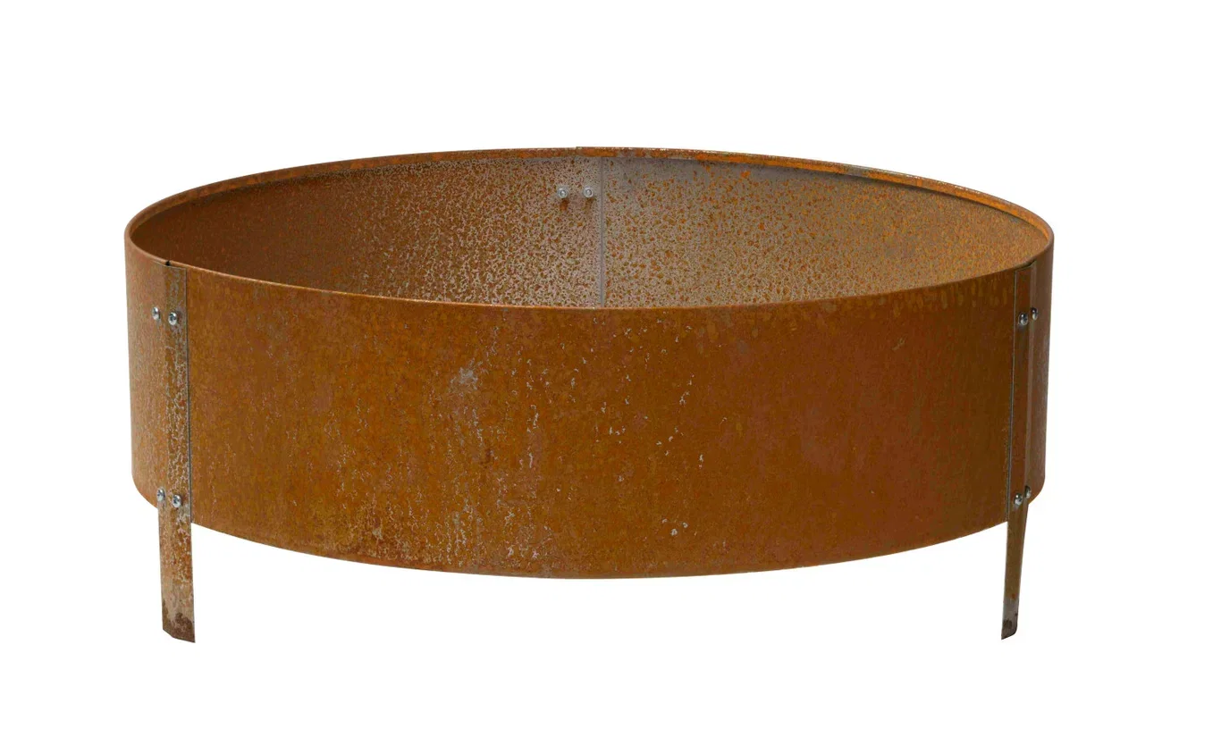 Planting Box Round Rust 95cm