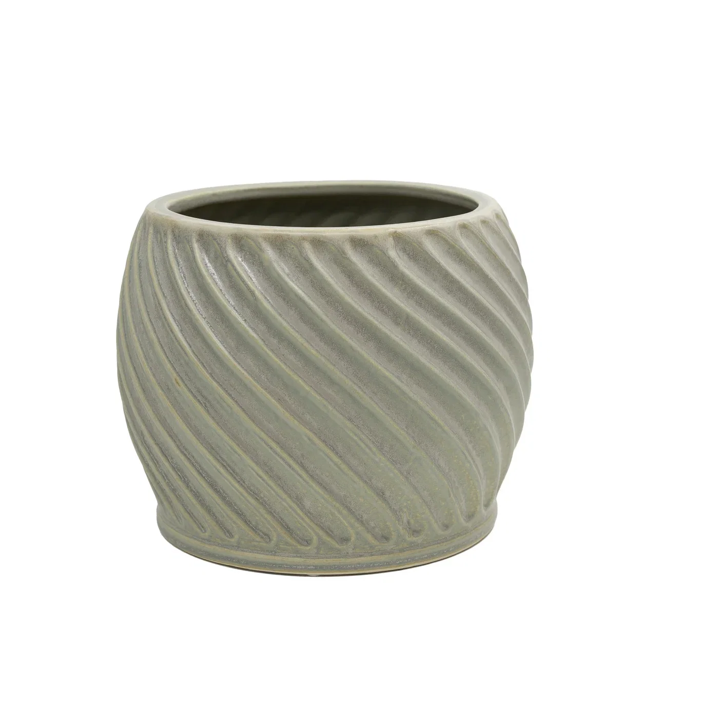 Twisted pot D 26 green