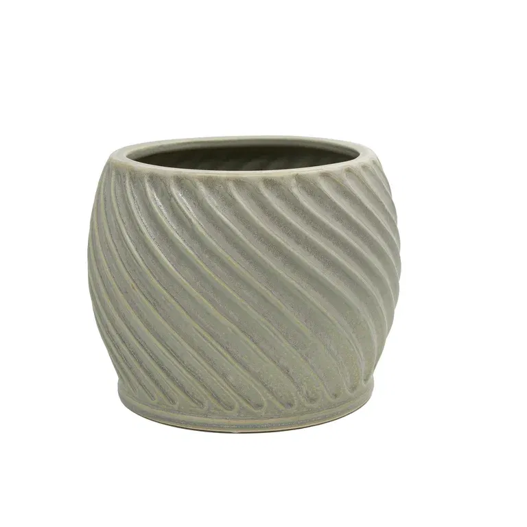 Twisted pot D 26 green