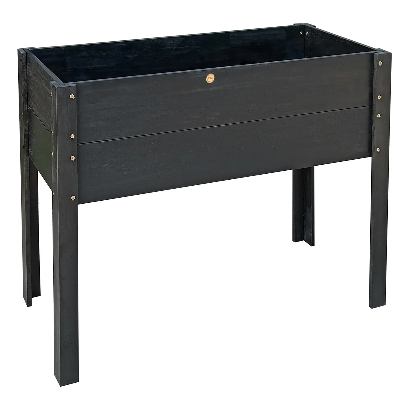 Kinsley Raised Planting Box Black 107,5*40*84 cm