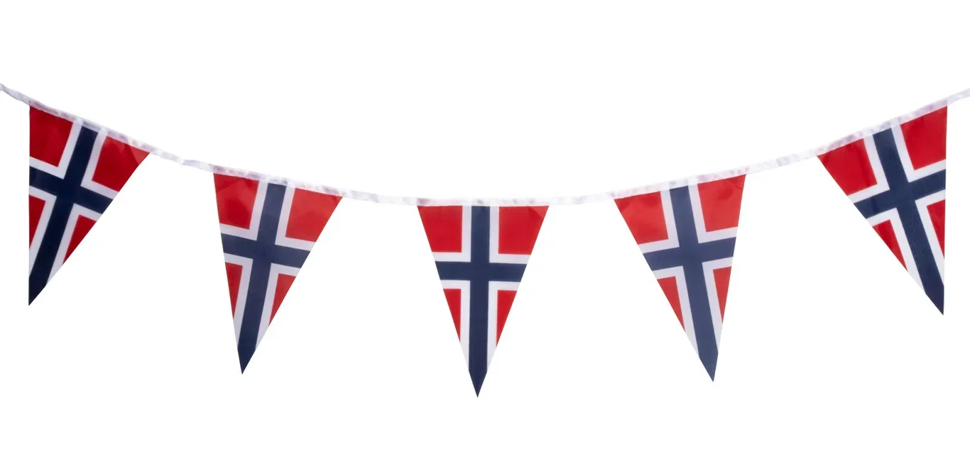 Girlander Norsk flagg