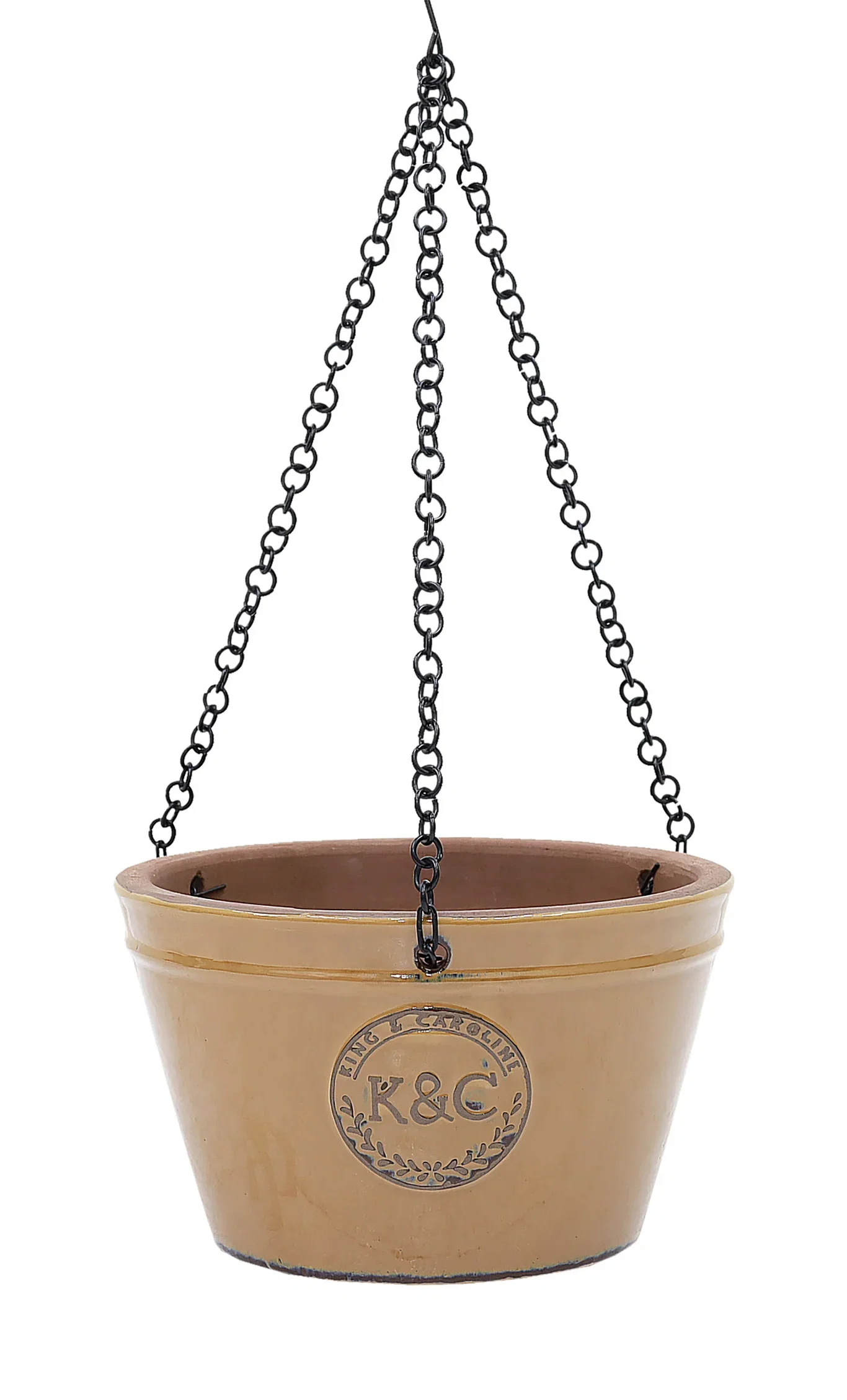 K&C ceramic hanging pot D27 mustard