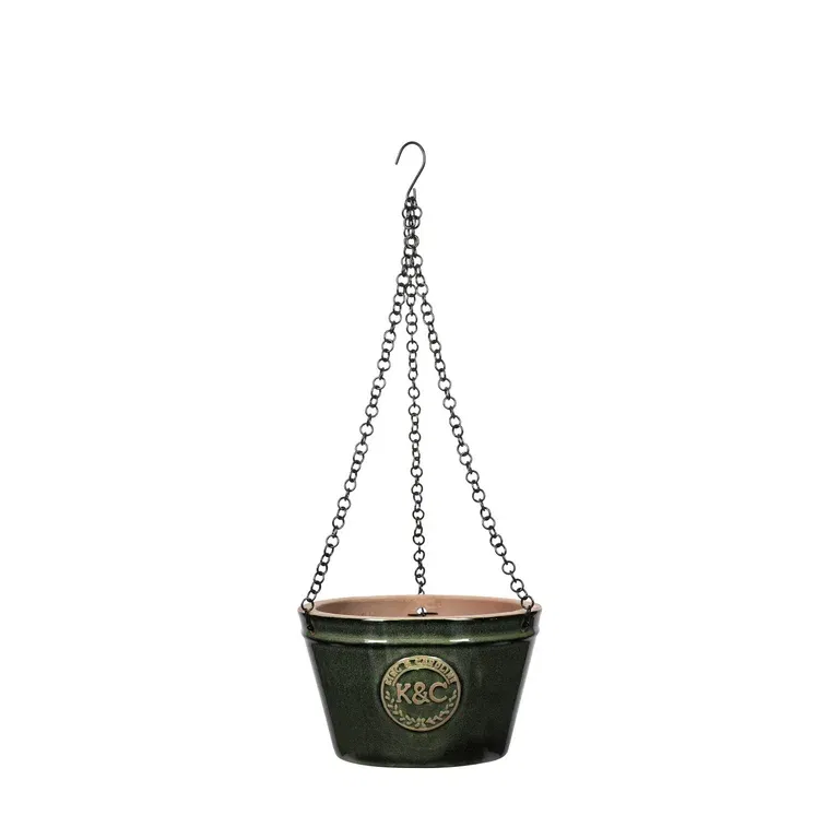 K&C ceramic hanging pot D27 green