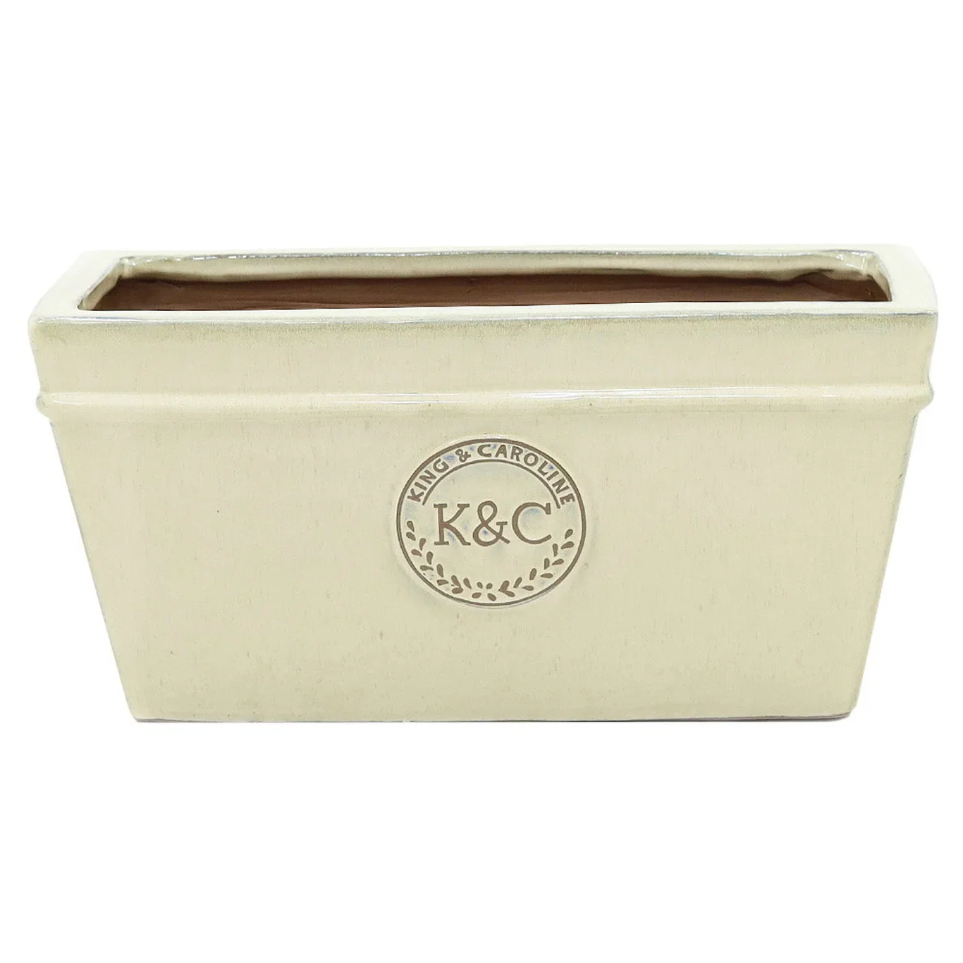 K&C ceramic planter L45 sand