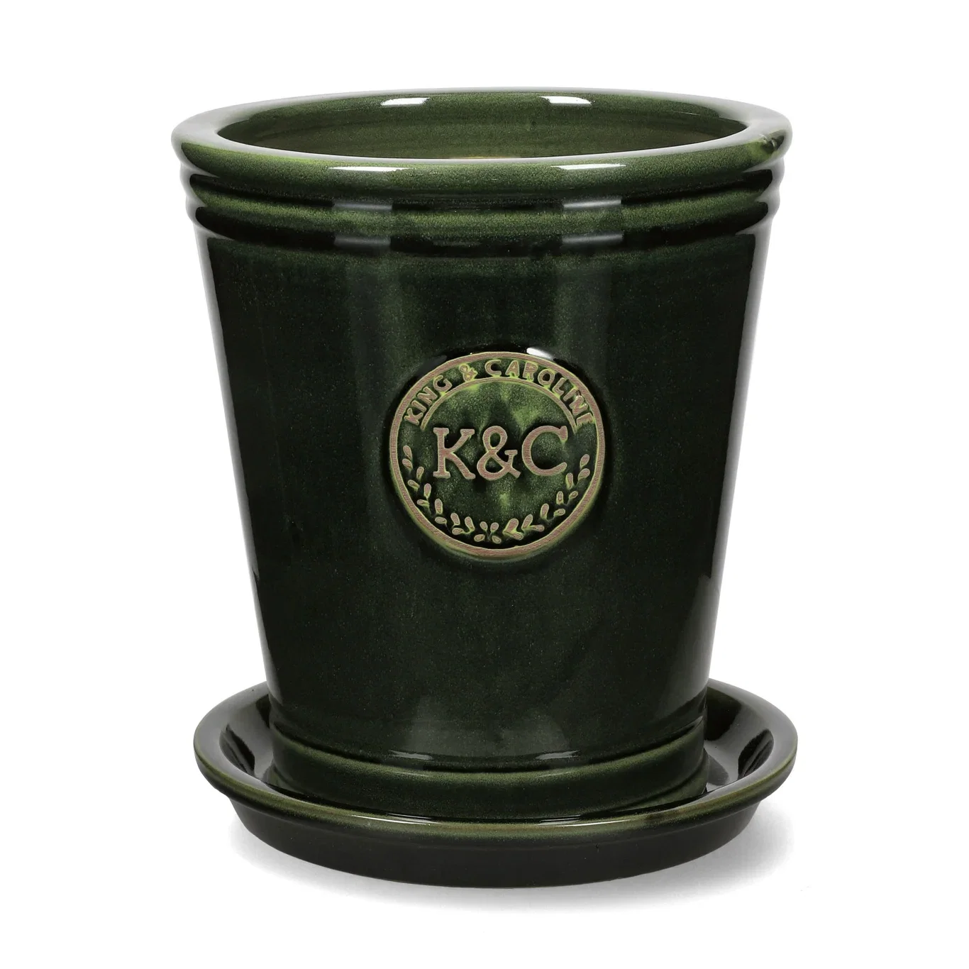 K&C ceramic saucer D28 green