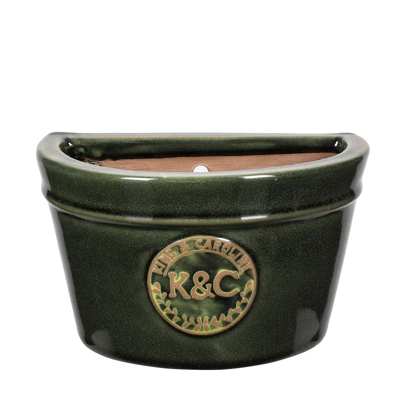 K&C ceramic wall pot D26 green
