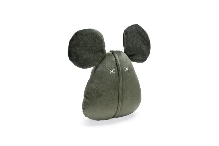 DBL VELVET DOG TOY MOUSE ADIO GRN 20