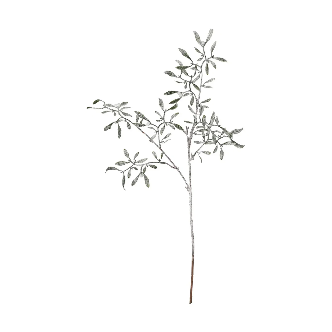 Misteltein kvist med snø, kunstig