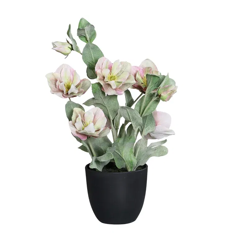 Julerose i potte kunstig