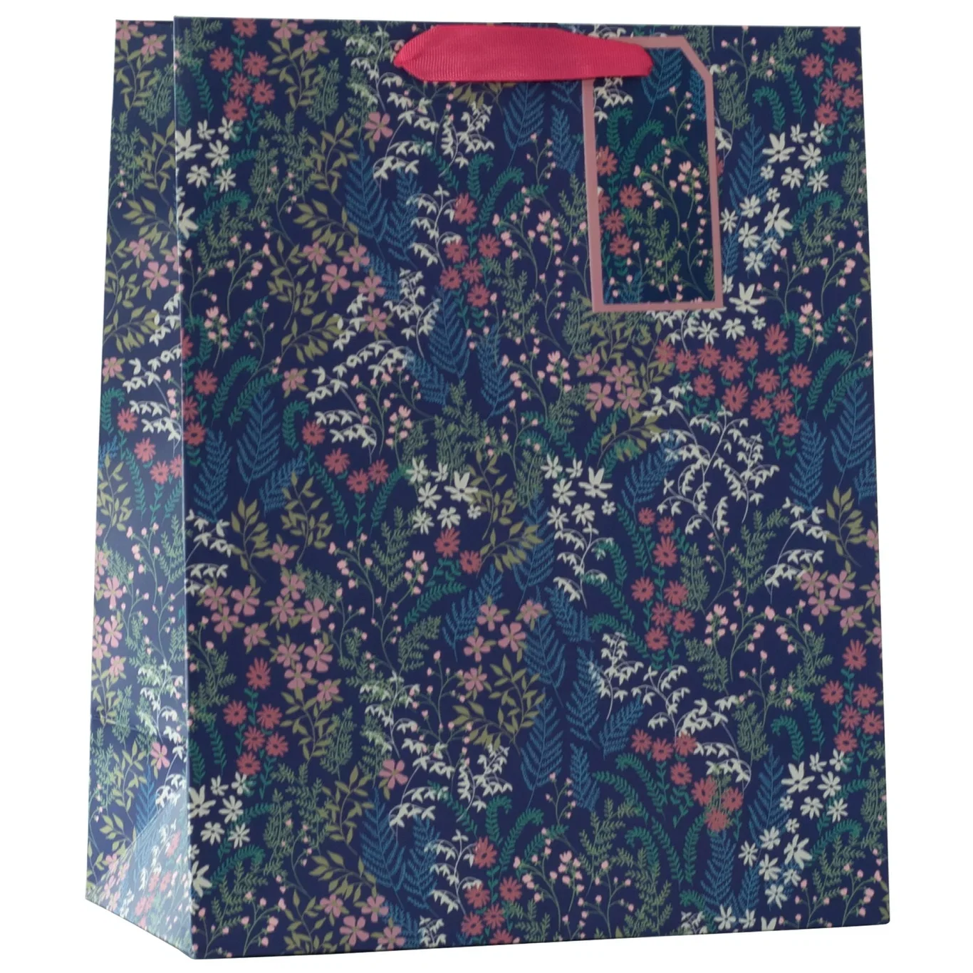 Flora gift bag L blue