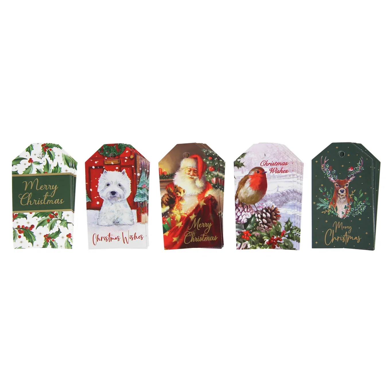 Traditional tags 40pk multi