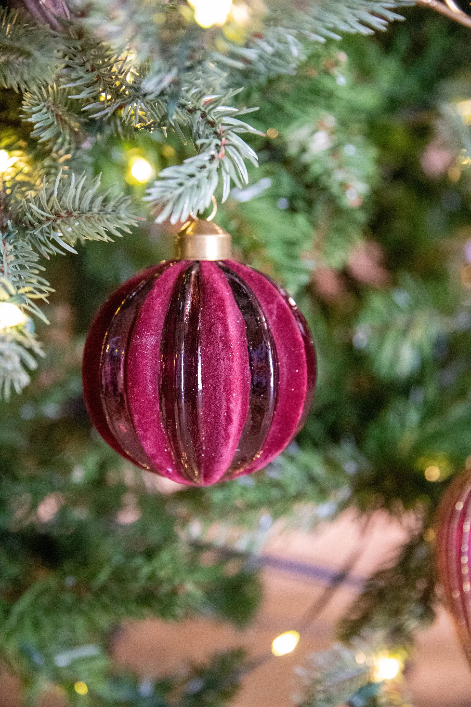 Julekule Velvet rillet