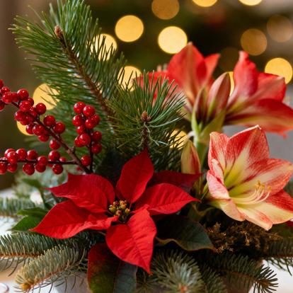 Artificial Christmas flowers