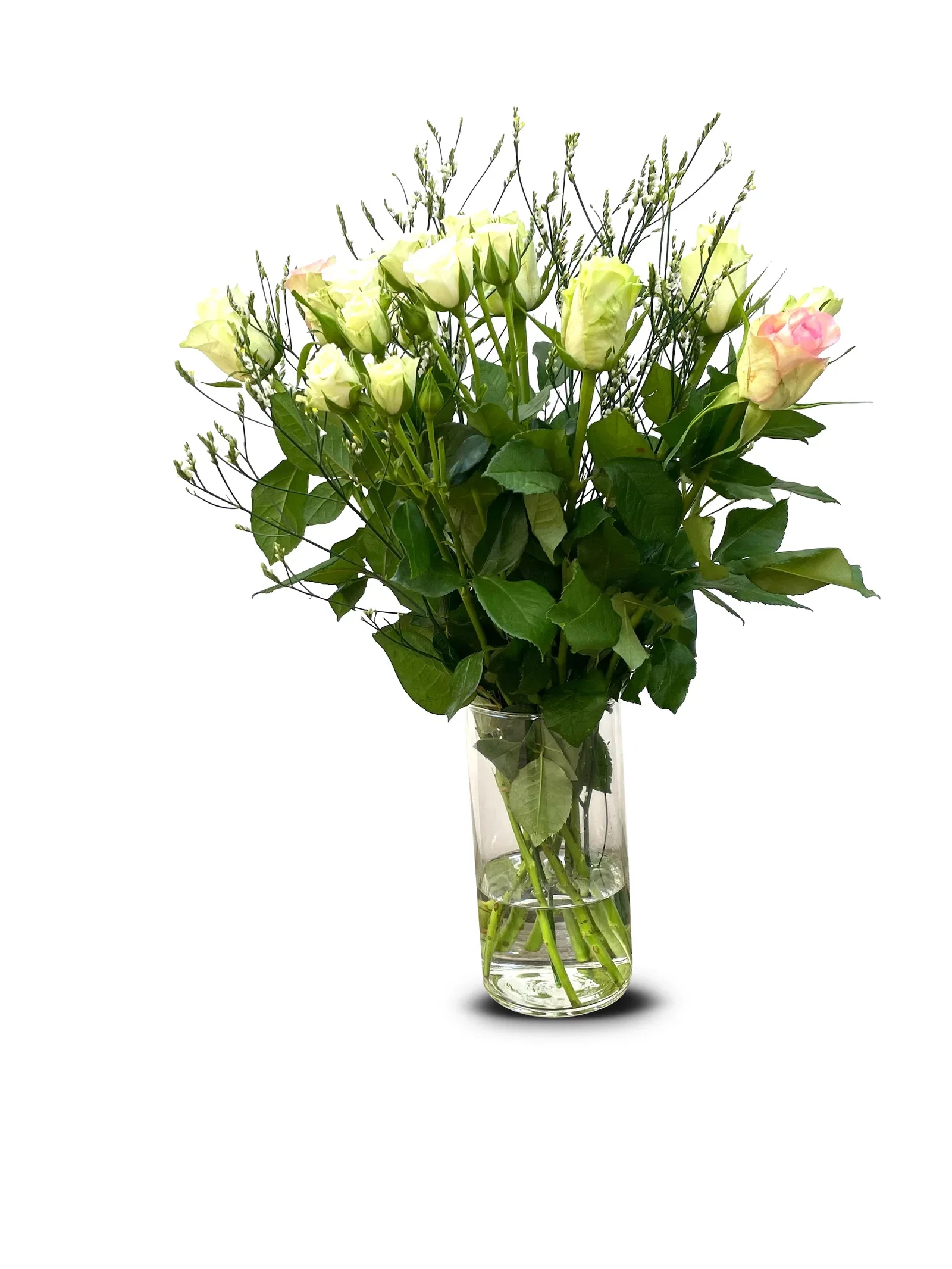 Bouqet Sofia 12 roses+limonium