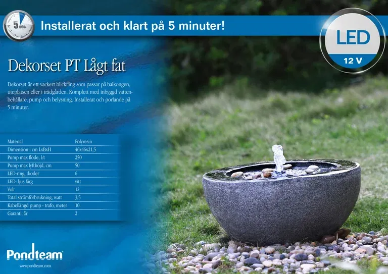 Mini Pond Complete Ø50x25CM