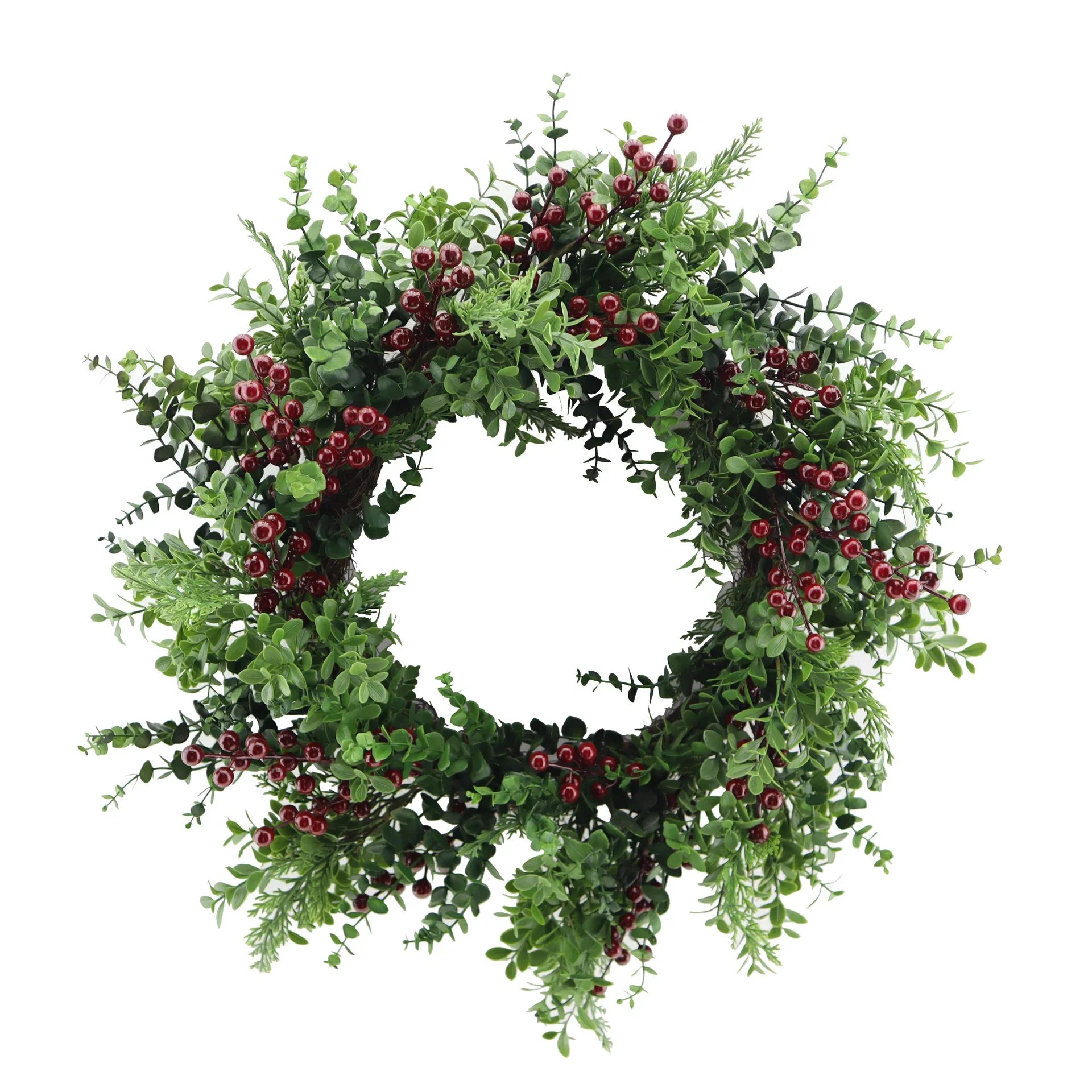 Winterberry wreath, artificial