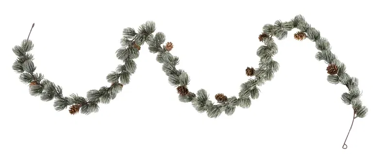 Larch garland with cones, artificial