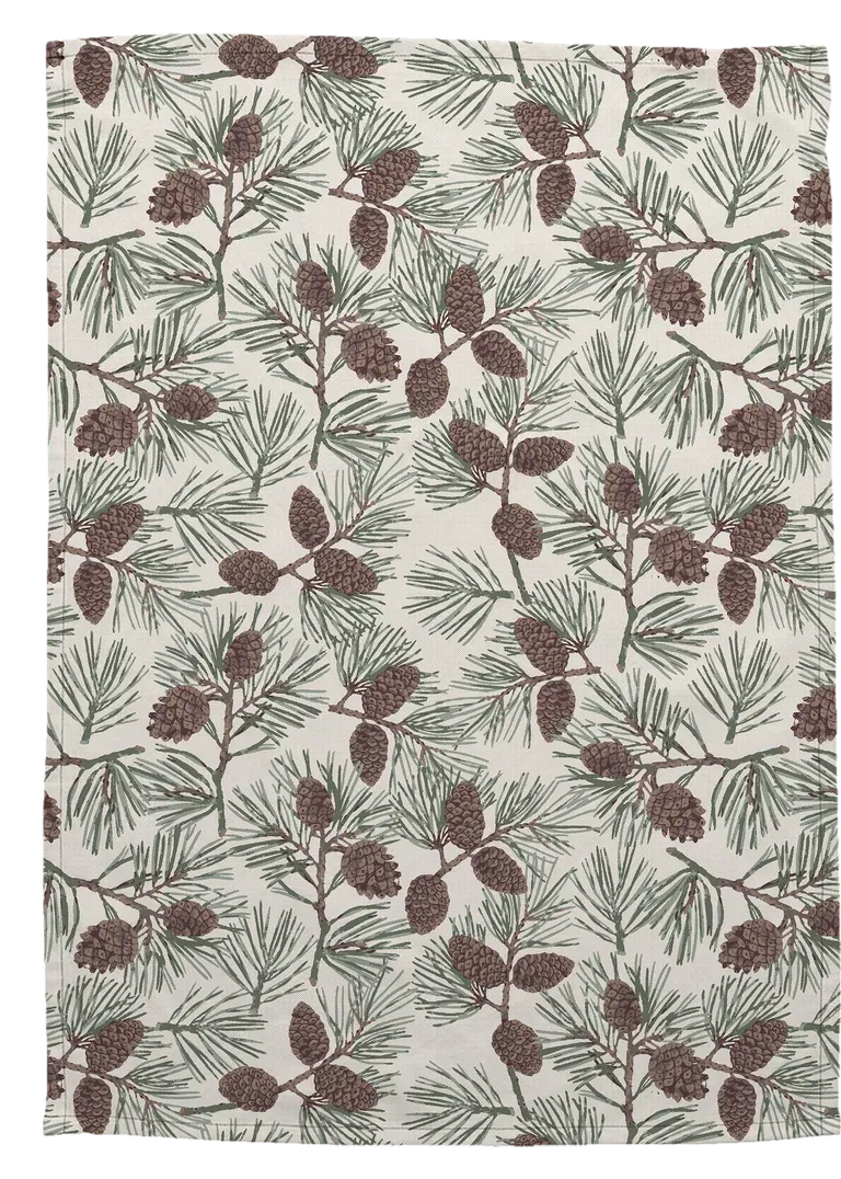 K&C Kitchen Towel Pinecones 50x70