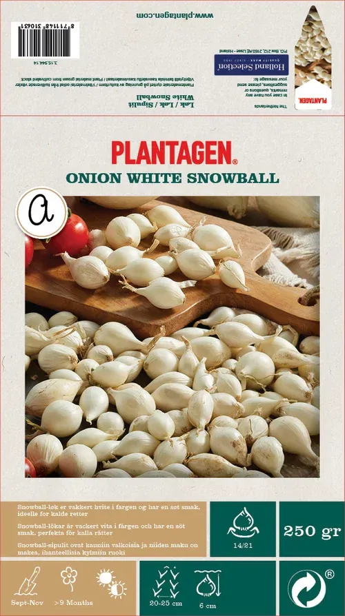 Onion White Snowball - 250gr